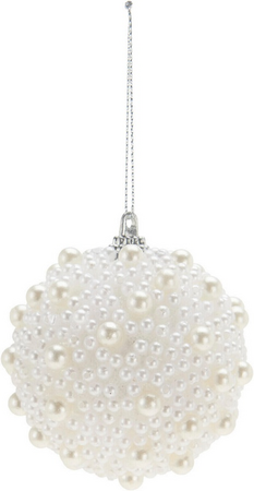 KERSTBAL 6CM MET PAREL FINISH