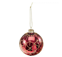KERSTBAL 80MM 3ASS KLEUR