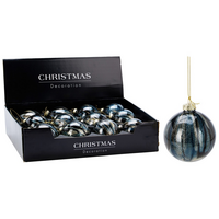 KERSTBAL 80MM BLAUW