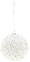 KERSTBAL 8CM MET PAREL FINISH