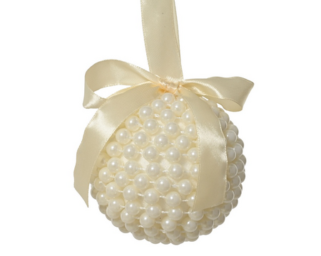 Kerstbal foam d10cm parel