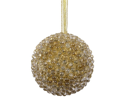 Kerstbal foam d8cm goud
