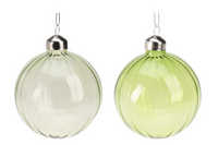 KERSTBAL GLAS 10CM 2ASS