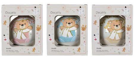 Kerstbal glas d10cm a3