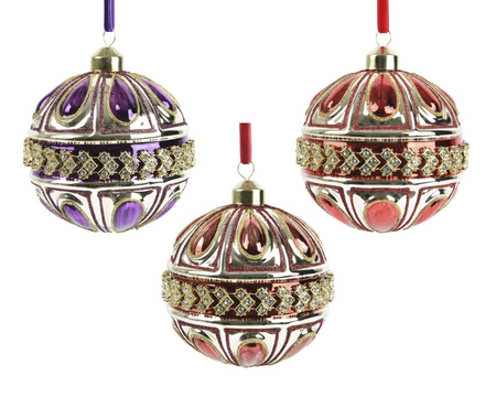 Kerstbal glas d10cm a3