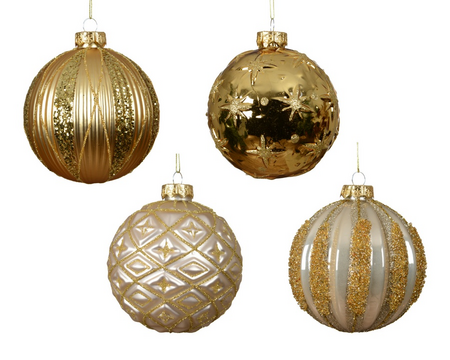 Kerstbal glas d10cm a4