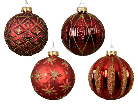 Kerstbal glas d10cm a4