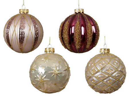 Kerstbal glas d10cm a4