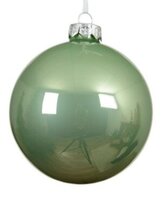 Kerstbal glas d10cm matcha green