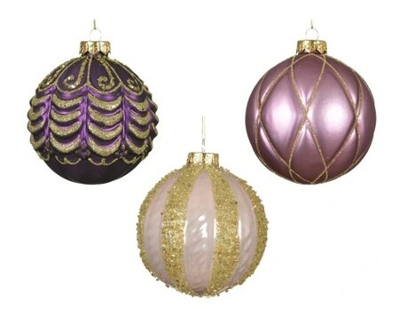 Kerstbal glas d10cm per stuk