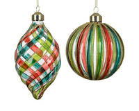 Kerstbal glas d10cm transparant a2