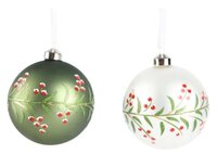 Kerstbal glas d15cm per stuk