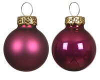 Kerstbal glas d2.5cm grntappl 24st - afbeelding 2