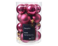 Kerstbal glas d3.5cm grntappl 16st