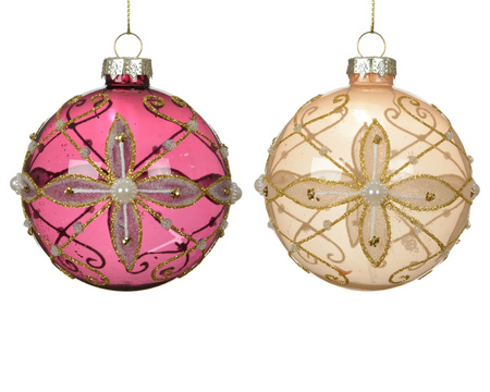 Kerstbal glas d8cm a2