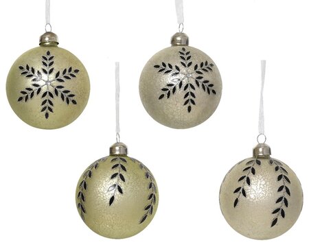 Kerstbal glas d8cm a4