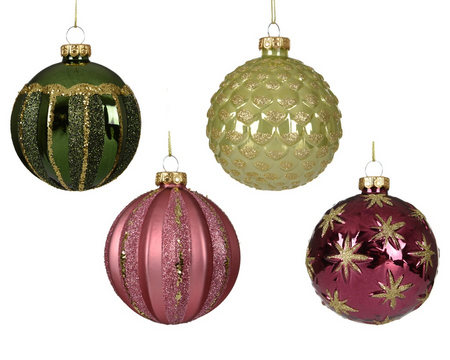 Kerstbal glas d8cm a4