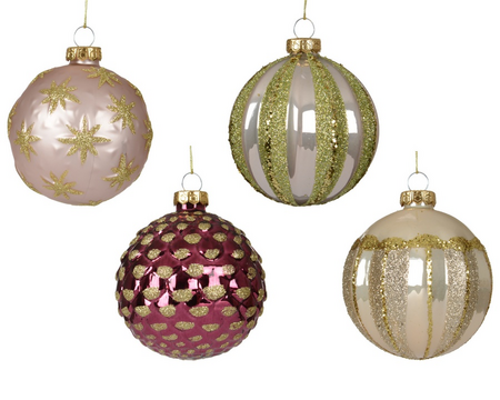Kerstbal glas d8cm a4