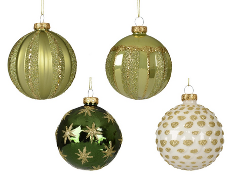 Kerstbal glas d8cm a4
