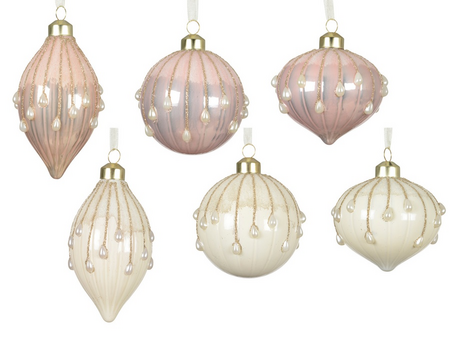 Kerstbal glas d8cm a6