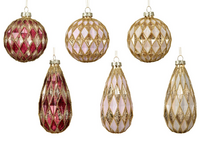 Kerstbal glas d8cm a6