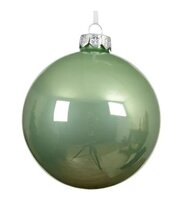 Kerstbal glas d8cm matcha green