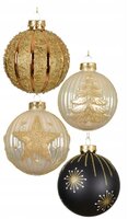 Kerstbal glas d8cm per stuk