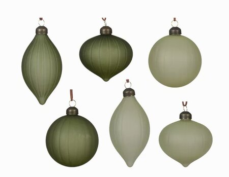 Kerstbal glas d8cm per stuk