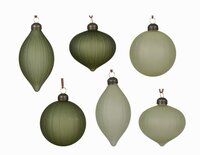 Kerstbal glas d8cm per stuk