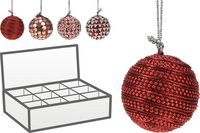 KERSTBAL MET KRALEN 50MM 4ASS