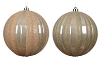 Kerstbal plastic d20cm parel a2