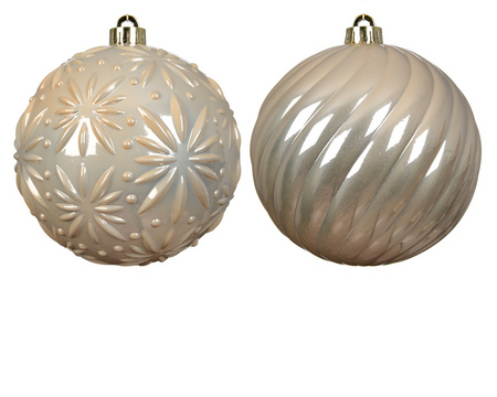 Kerstbal plc d15cm parel a2