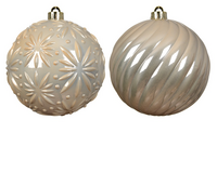 Kerstbal plc d15cm parel a2