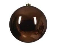 Kerstbal plc d20cm glans espresso