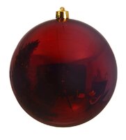 Kerstbal plc d20cm glans o.rood