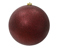 Kerstbal plc d25cm ossenbloed