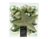 Kerstbal plc mix+piek 33st g.thee