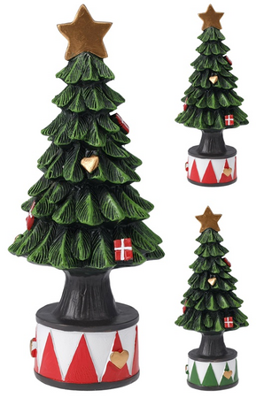 KERSTBOOM 8X7X19CM 2ASS KLEUR