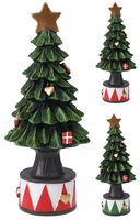 KERSTBOOM 8X7X19CM 2ASS KLEUR