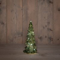 Kerstboom glas 25x11cm groen