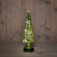 Kerstboom glas 33x11cm groen