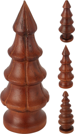 KERSTBOOM HOUT H15CM WALNOOT