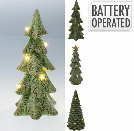 KERSTBOOM LED 21CM GROEN 3ASS