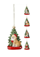 KERSTBOOM M HOND HANGDECO 6X11