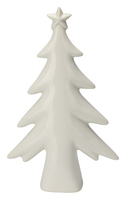 KERSTBOOM MET STER 22CM WIT