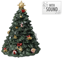 KERSTBOOM MUZIEK 16CM GROEN