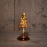 Kerstboom op stam h20.5cm brn
