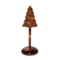 Kerstboom op stam h25.5cm bruin - afbeelding 2