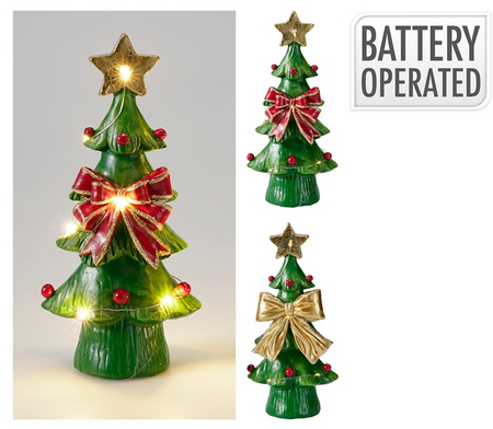 KERSTBOOM STRIK LED 18CM 2ASS