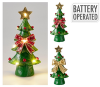KERSTBOOM STRIK LED 18CM 2ASS